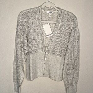 Splendid Heather Gray Women's‎ Knit Cardigan